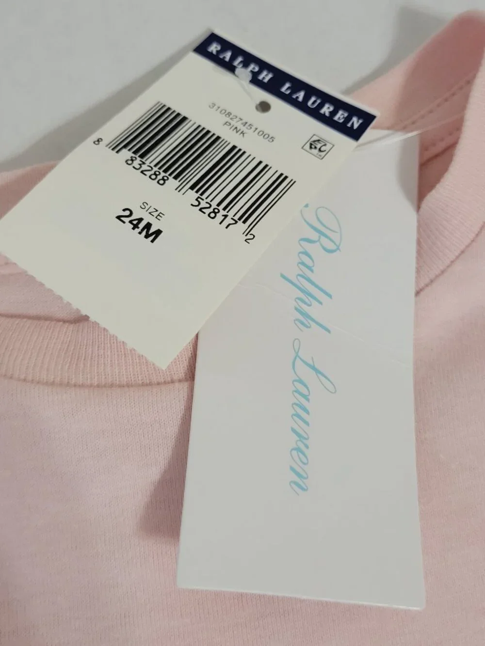 Polo Ralph Lauren Toddler Girls Floral Stretch Leggings & Pink T-Shirt Size 24M